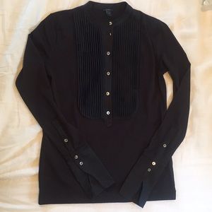 Jcrew Tuxedo Front Long Sleeve Tee